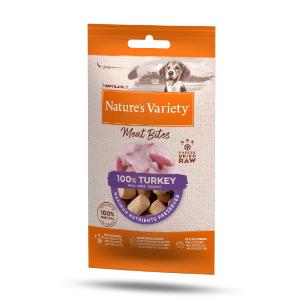 Nature's Variety Meat Bites Pavo para Perro