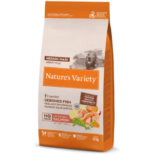 Nature's Variety No Grain Medium/Maxi Salmón - Alimento para Perros Medium/Maxi de Salmon