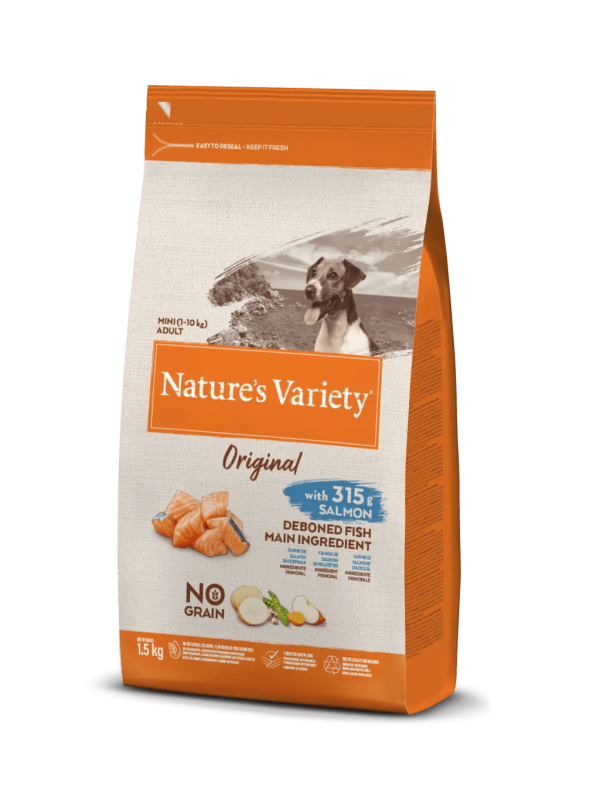 Nature's Variety Original No Grain Mini Salmón para Perro