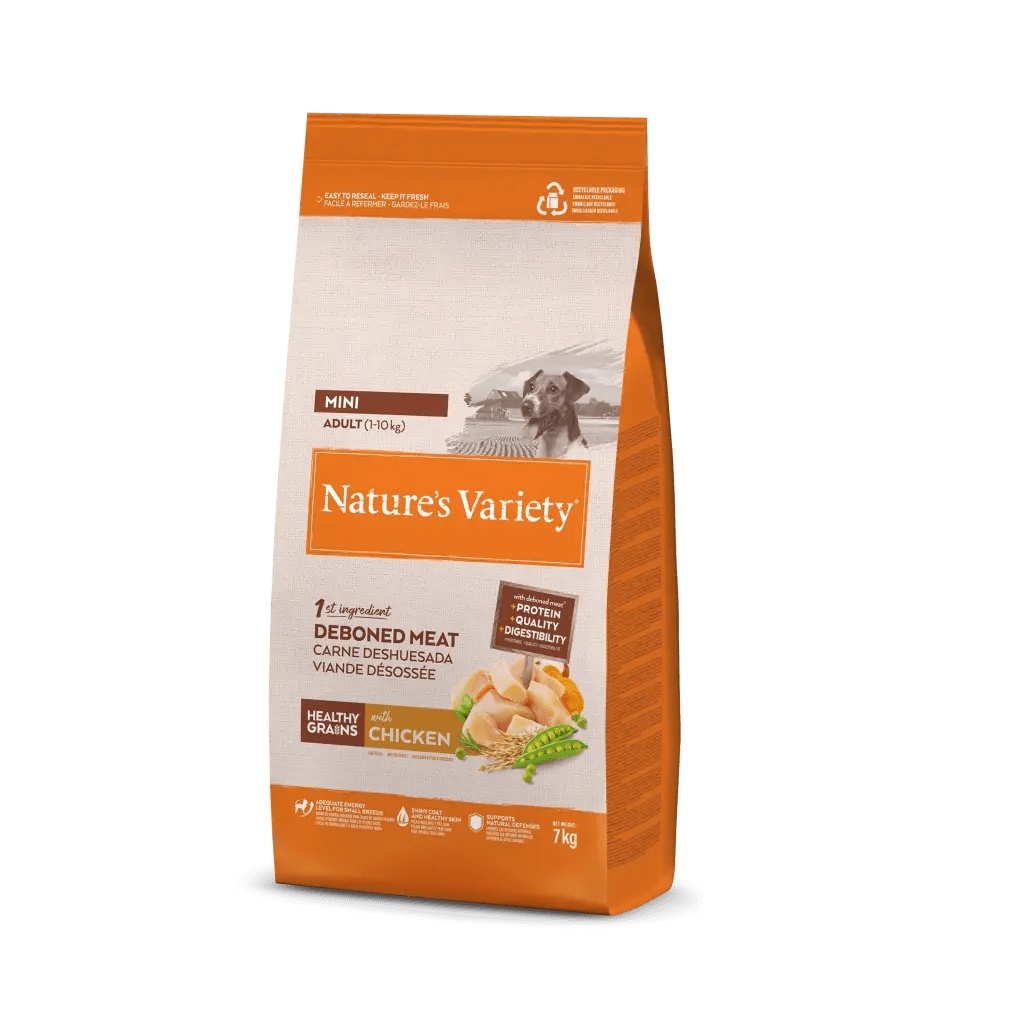 Nature's Variety Healthy Grain Adul Mini Pollo - Comida para Perros Adultos Mini