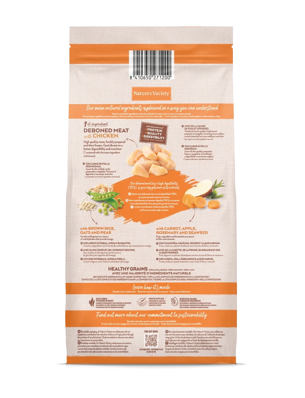 Nature's Variety Healthy Grain Adul Mini Pollo - Comida para Perros Adultos Mini - Imagen 3