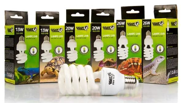 Gigan Terra Lámpara UVB - Iluminación UVB para Reptiles