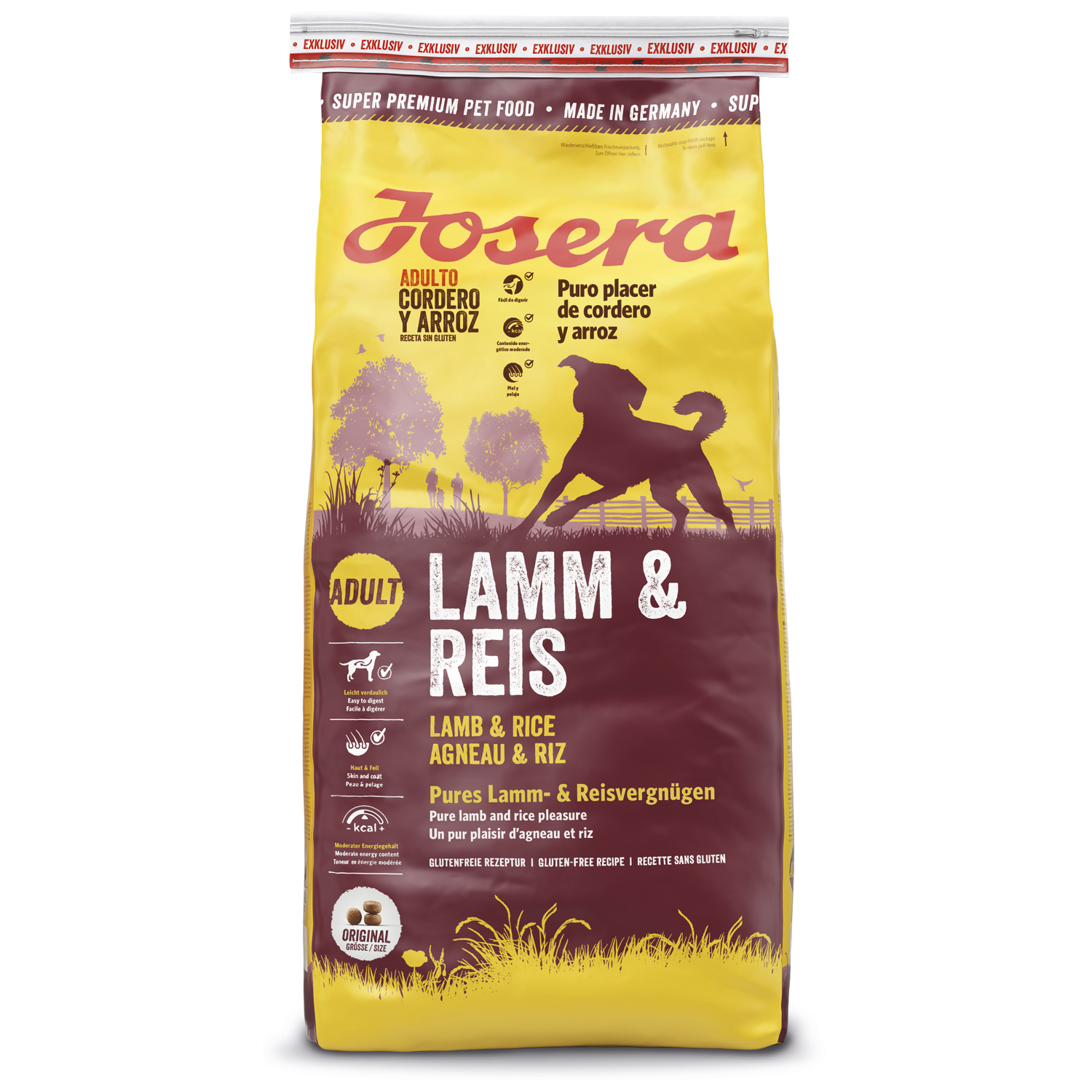 Josera Cordero y Arroz - Alimento Completo para Perros Adultos
