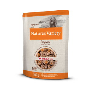 Natures's Variety Original Paté Medium/Maxi Buey - Alimento Húmedo Completo para Perros Medium/Maxi Sin Cereales - 300 g