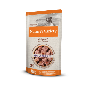 Natures's Variety Original Paté Mini Pavo - Alimento Húmedo Completo para Perros Mini Sin Cereales - 150 g