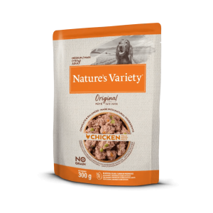 Natures's Variety Original Paté Medium/Maxi Pollo - Alimento Húmedo Completo para Perros Medium/Maxi Sin Cereales - 300 g