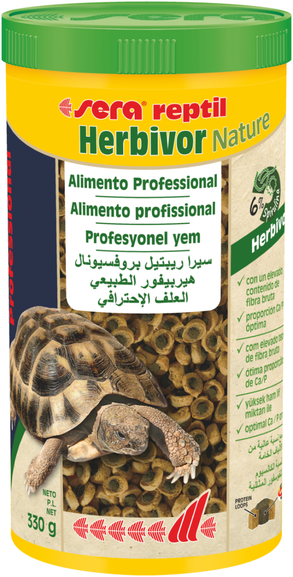Sera Reptil Profesional Herbivor Nature - Alimento Biocomponente para Reptiles Herbívoros