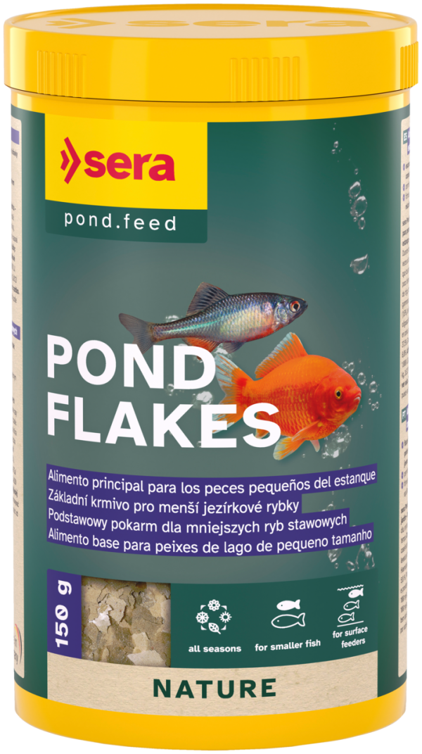 Sera Pond Flakes - Alimento Principal para Peces Pequeños de Estanque - Imagen 3
