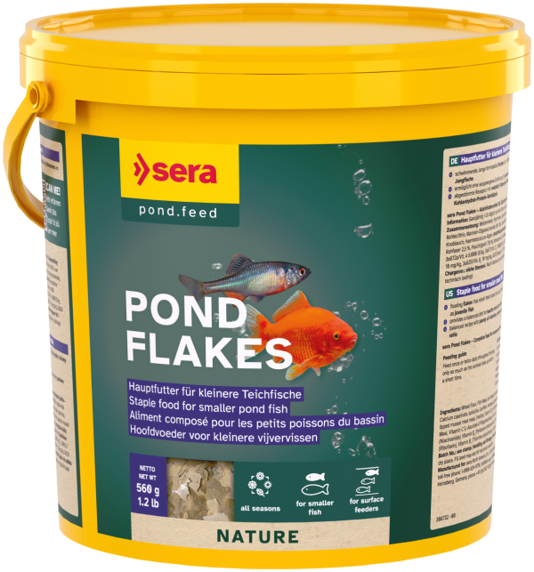 Sera Pond Flakes - Alimento Principal para Peces Pequeños de Estanque