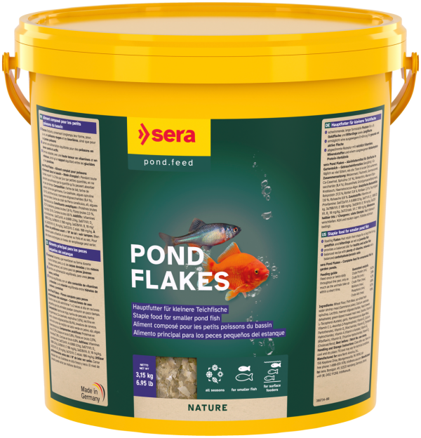 Sera Pond Flakes - Alimento Principal para Peces Pequeños de Estanque - Imagen 2
