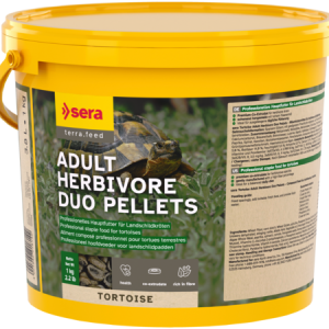 Sera Tortoise Adult Herbivore Duo Pellets - Alimento tortugas terrestres adultas