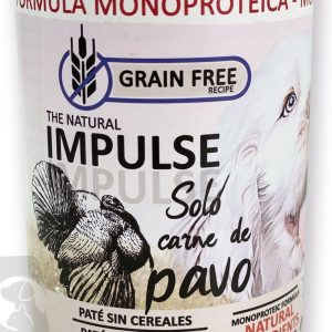 The Natural Impulse Dog Humedo Pavo - Alimento Humedo para Perros sabor Pavo - 400 Gr