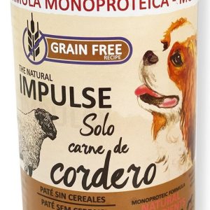The Natural Impulse Dog Humedo Cordero - Alimento Humedo para Perros sabor Cordero - 400 Gr