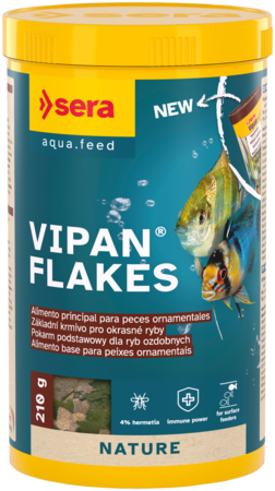 Sera Vipan Nature - Alimento Principal en Escamas para Peces de Agua Dulce
