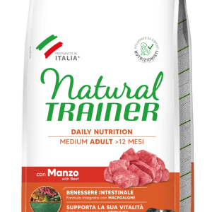 Natural Trainer Adult Medium Buey - Alimento Seco de Buey para Perro Mediano