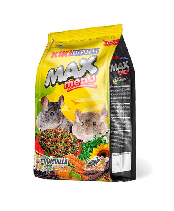 Kiki Max Menu Chinchillas - Alimento Completo para Chinchillas