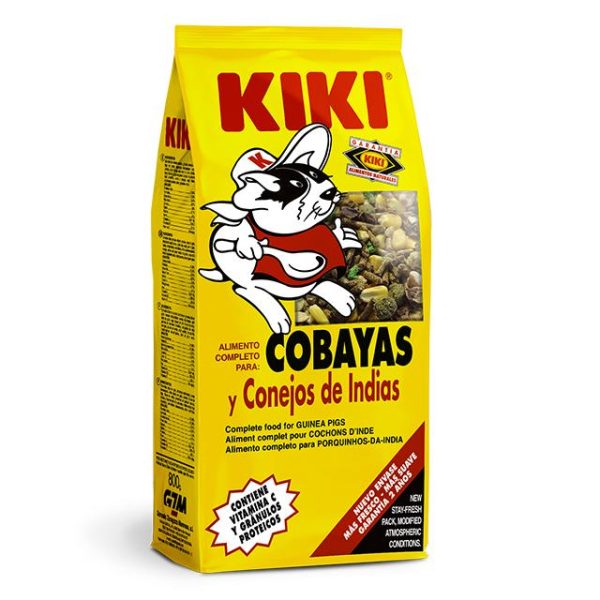 Kiki Cobayas y Conejos de Indias - Alimento Completo para Cobayas y Conejos de Indias - 800 g
