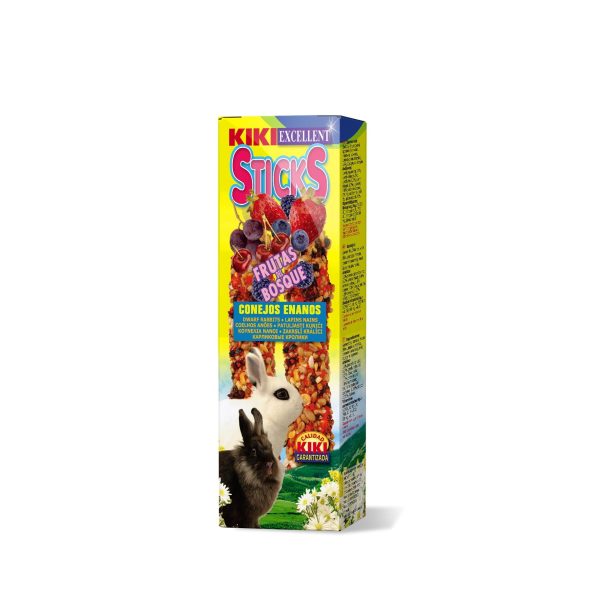 Kiki Sticks Conejos con Frutas del Bosque - Sticks para Conejos con Frutas del Bosque - 2 ud