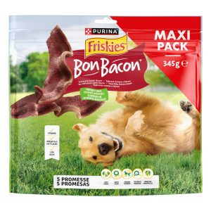 Purina Friskies Bon Bacon - Snack para Perro con Aroma a Bacon - 345 g