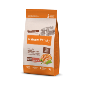 Nature's Variety Healthy Grain Sterilized Salmón - Comida para Gatos Adultos Esterilizados