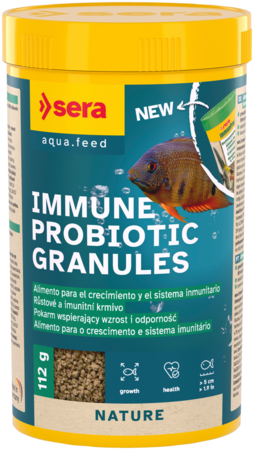 Sera Immune Probiotic Granules - Alimento para el Crecimiento Probiótico de Peces Ornamentales