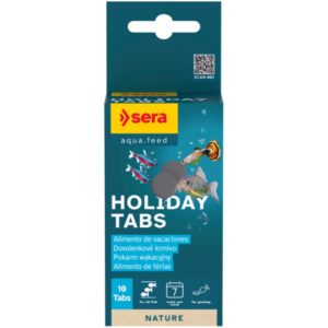 Sera Holidays Tabs - Alimento de Vacaciones para todo tipo de Peces - 10 Tab (21 g)