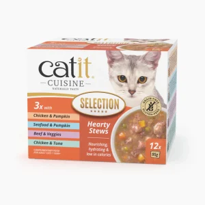 Catit Cuisine - Selección Guiso para Gatos -  Pack Variado - 12 Ud
