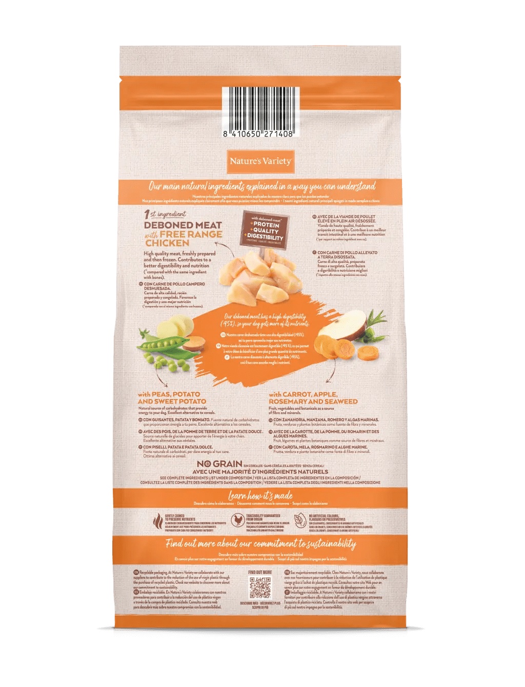 Nature's Variety No Grain Mini Pollo - Alimento para Perros Mini de Pollo - Imagen 2