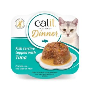 Catit Cuisine Dinner Pescado con Atún - Comida Humeda para Gatos - 75 g