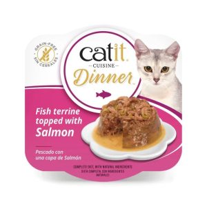 Catit Cuisine Dinner Pescado con Salmón - Comida Humeda para Gatos - 75 g