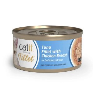 Catit Cuisine Fillet Atun Desmenuzado con Pollo en Caldo para Gatos - 75 g