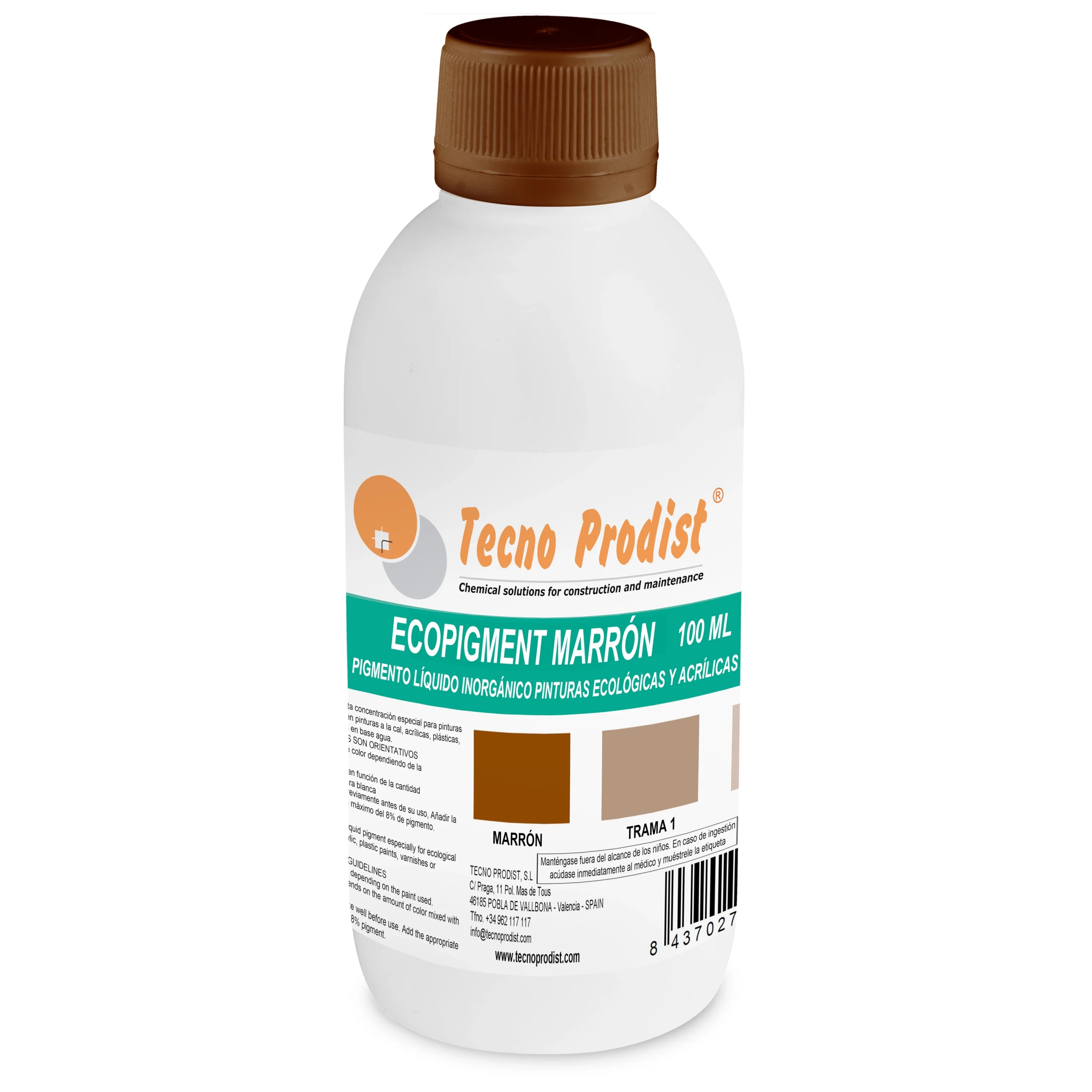 Tecno Prodist ECOPIGMENT - Tintes líquidos Inorgánicos para Pinturas Ecológicas, barnices y pinturas al agua - Imagen 3