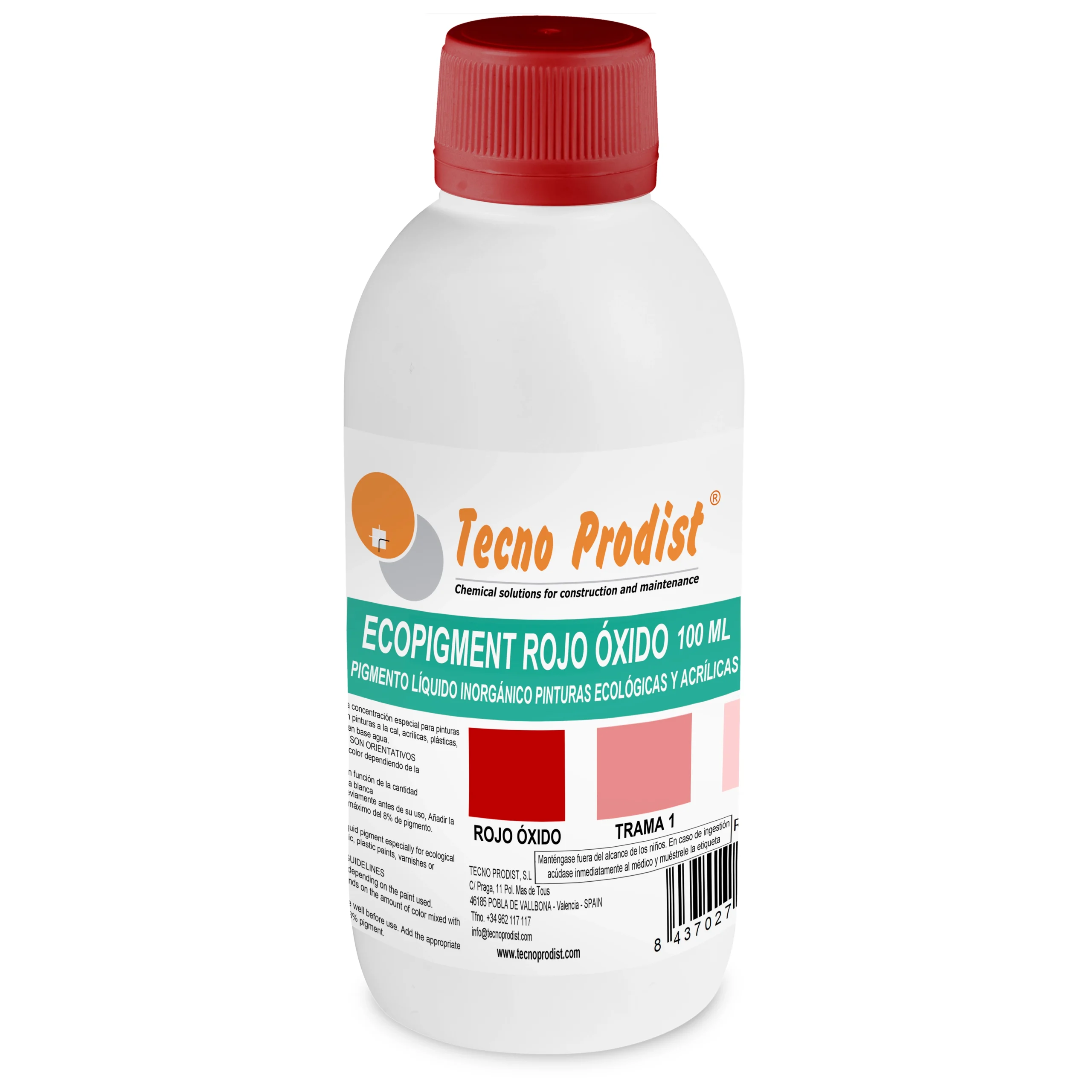 Tecno Prodist ECOPIGMENT - Tintes líquidos Inorgánicos para Pinturas Ecológicas, barnices y pinturas al agua - Imagen 2