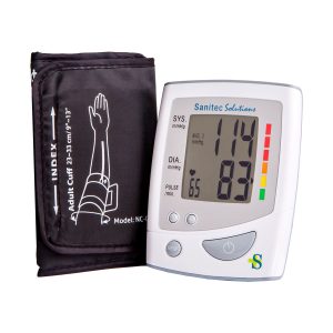 Sanitec Tensiometro de Brazo - Monitorización de la Presión Arterial con Escala de Colores