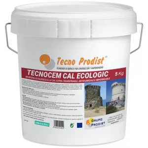 Tecno Prodist Tecnocem Cal Ecologic - Mortero Antihumedad para Interior y Exterior, Ecológico