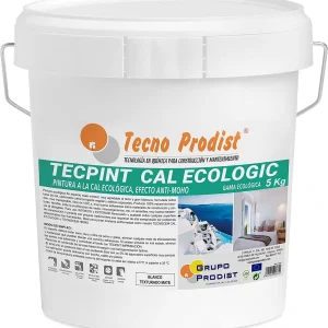 Tecno Prodist Tecpint Cal Ecologic - Pintura ecológica a la cal exterior e interior al agua - Blanco