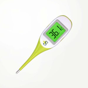 Sanitec Termómetro Digital Flexible Pantalla Grande - Termómetro Clínico Digital de Punta Flexible y Pantalla LCD Grande