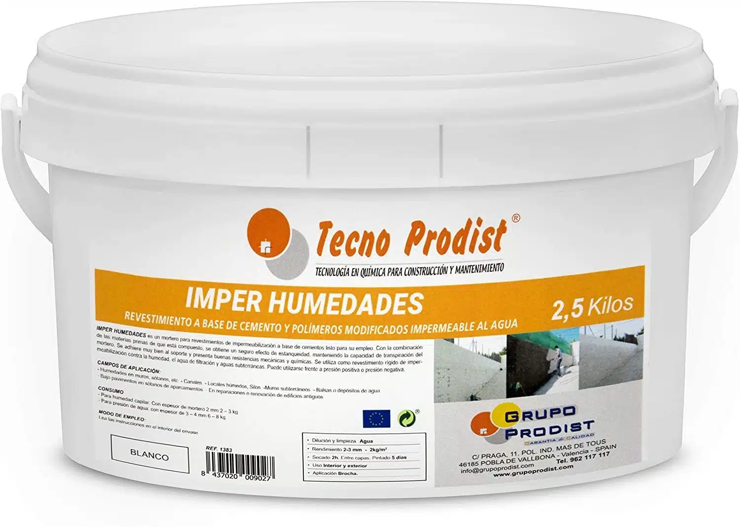 TECNO PRODIST Imper Humedades - Mortero para Paredes con Humedad