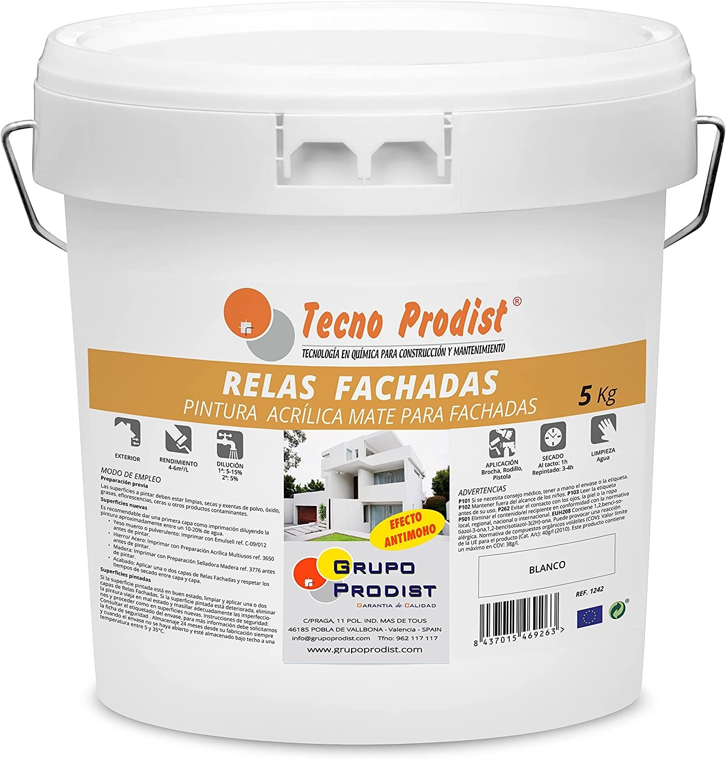 Tecno Prodist Relas Fachadas - Pintura Impermeabilizante para Fachadas