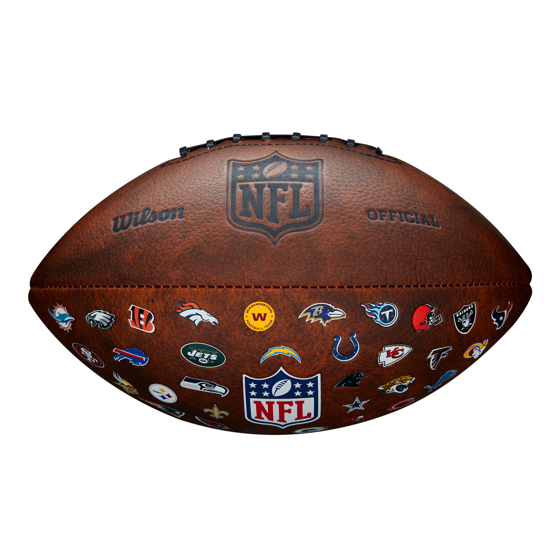 BALÓN FÚTBOL AMERICANO WILSON NFL OFF THROWBACK 32 TEAM - Imagen 4