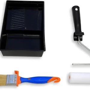 TECNO PRODIST Kit Muebles de Tecno Prodist – Mini Rodillo de Pintura 11CM con Cubeta y Pincel – para Pintura a la Tiza – Pintar Muebles