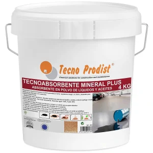 TECNO PRODIST Tecno Absorbente Mineral Plus - Control de Derrames, Absorción de Líquidos