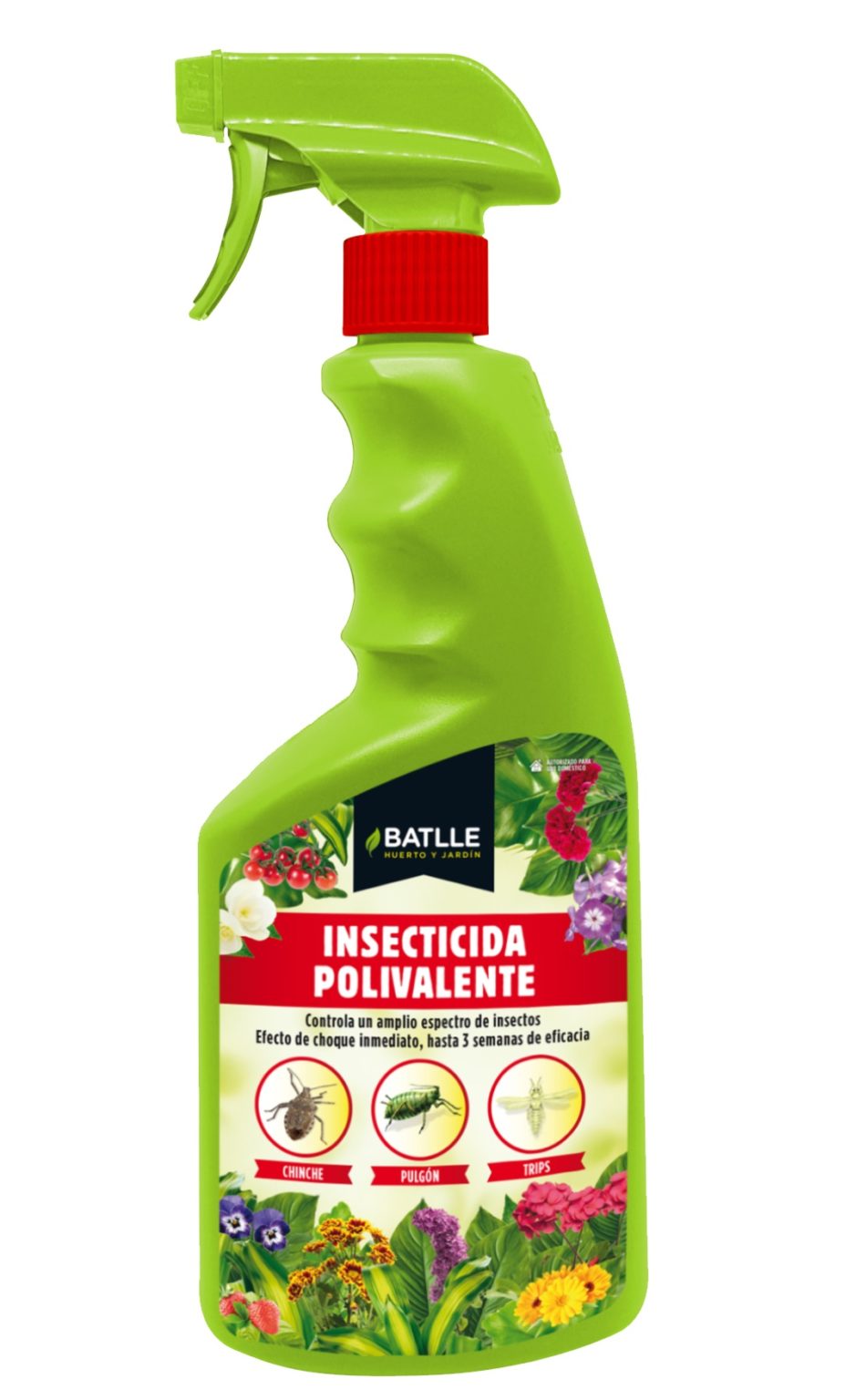 Batlle Insecticida Polivalente - Insecticida en Pulverizador Listo Uso - 750 ml