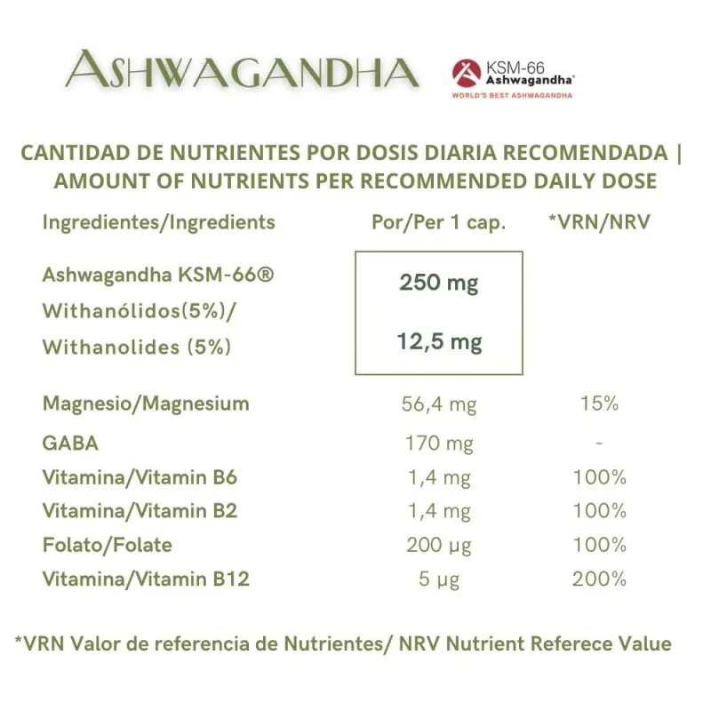 Bilancia Pure Ashwagandha KSM-66® - Equilibrio y Serenidad - Imagen 2