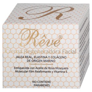 Reve Regeneradora Jalea Real con Elastina y Colágeno Marino – Hombre y Mujer, Día y Noche – para Todo Tipo de Pieles – 55 Ml