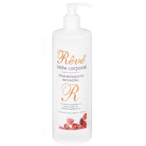 Reve Leche Corporal Rosa Mosqueta, Hidratante, Emoliente y Antiedad con Urea – 500 Ml