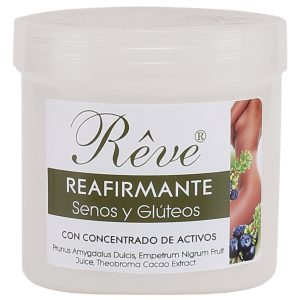 Reve Crema Reafirmante Corporal, Senos y Glúteos, Gel Antiestrías Embarazo – Ideal Pechos, Busto, Posparto y Estrías – 500 Ml