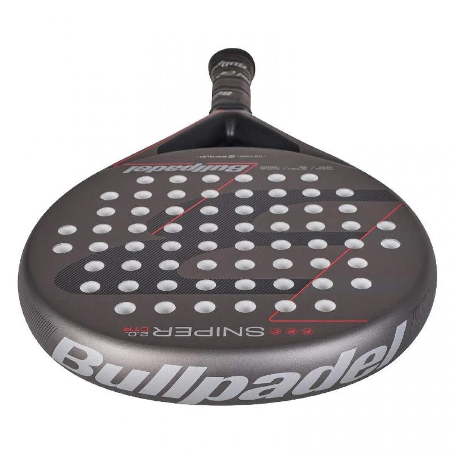PALA DE PÁDEL BULLPADEL SNIPER 2.0 CONTROL GRIS OSCURO 2026 - Imagen 4