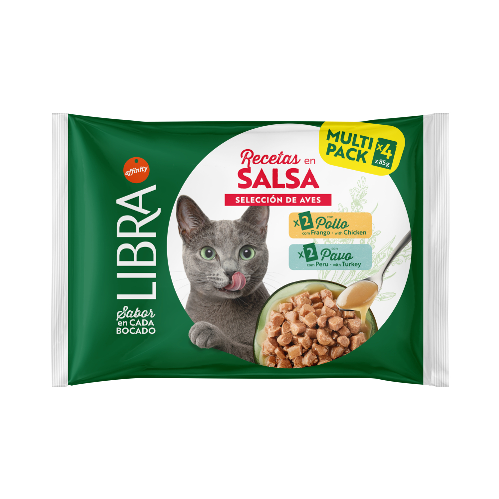 Libra Recetas en Salsa - Selección de Aves - 2 Pollo y 2 Pavo (0,34 Kg)