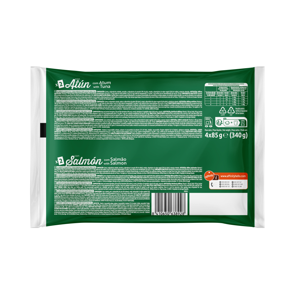 Libra Recetas en Salsa - Selección Pescados - 2 Atún y 2 Salmón (0,34 Kg) - Imagen 2